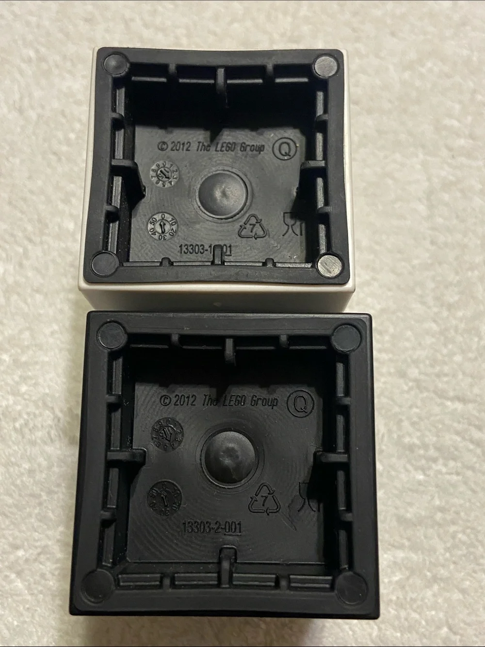 LEGO Black & White salt and pepper shakers
